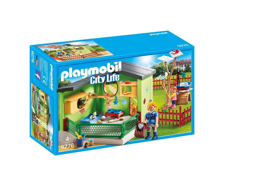 refugio para gatos playmobil