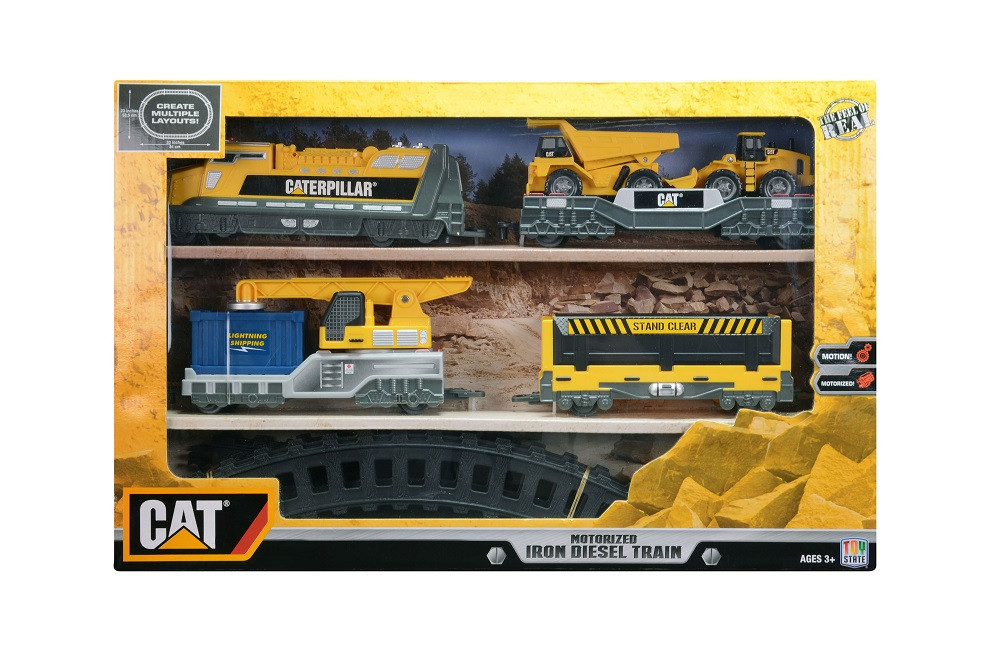 tren de juguete caterpillar